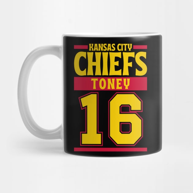 Kansas City Chiefs Toney 16 American Football Team by Astronaut.co